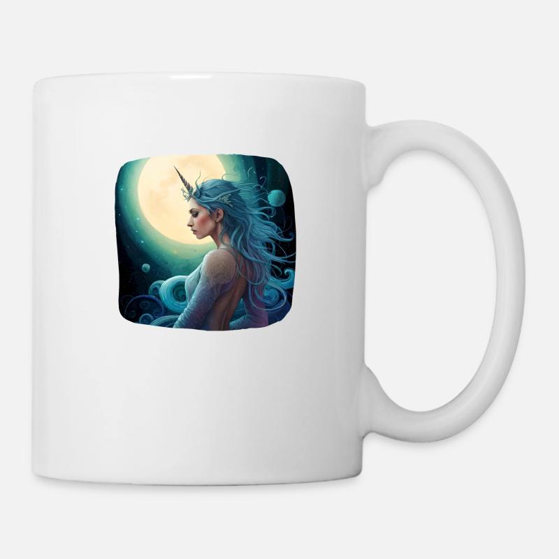 Einhorn als wunderschöne Frau - Tasse - Weiß