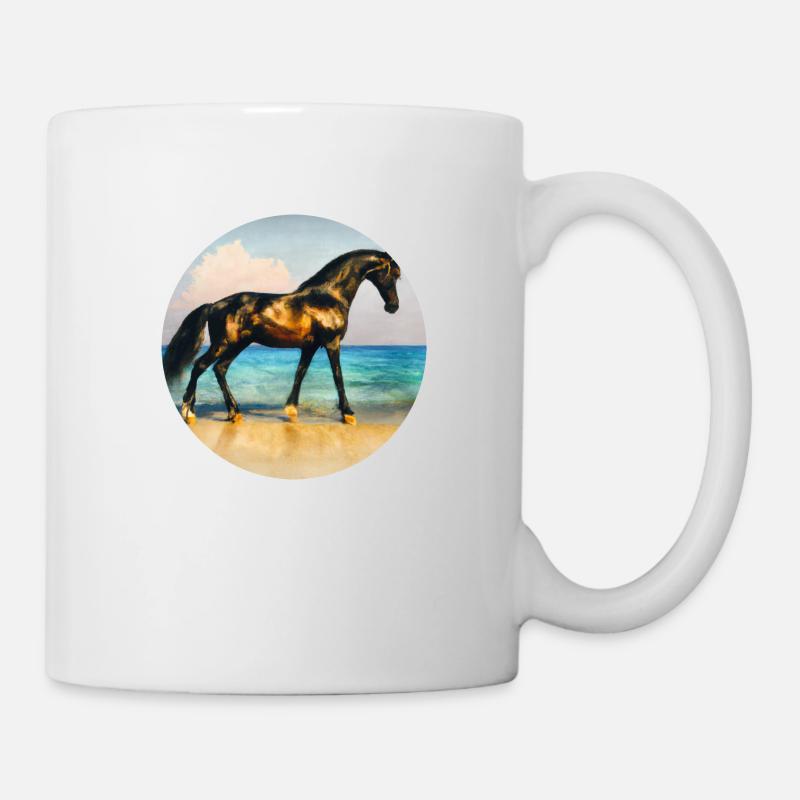 Etalon noir doré - Mug blanc - blanc