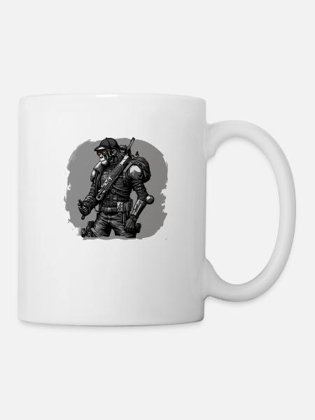 Affen-Rebell - Tasse - Weiß