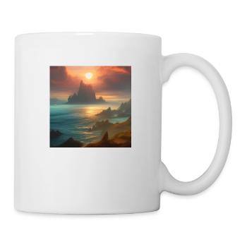 Sunset over the bay_02 - Mug - white - Right