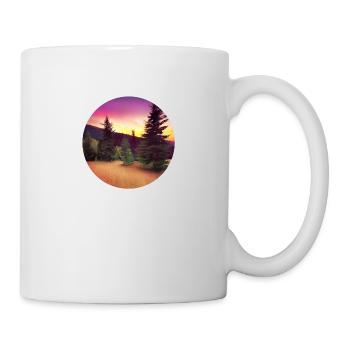 Bäume in Ebenen und Bergen - Tasse - Weiß - Rechts
