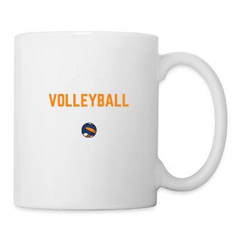 Volleyball Sport - Tasse - Weiß - Rechts