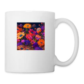 Amazing group of Magic desert flowers - Mug - white - Right