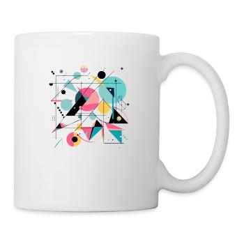 Abstraktes Design - Tasse - Weiß - Rechts