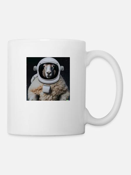 Schaf-stronauten erobern das Weltall!? - Tasse - Weiß