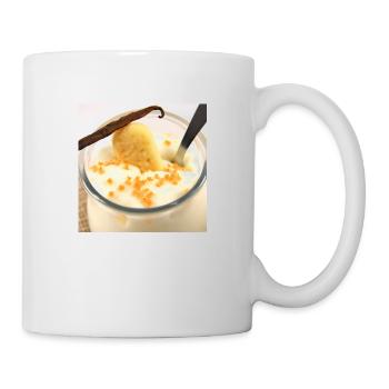 Saftigkeit dessertpudding in vanillesosse - Tasse - Weiß - Rechts