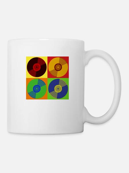 Vinyle Rétro - Mug blanc - blanc