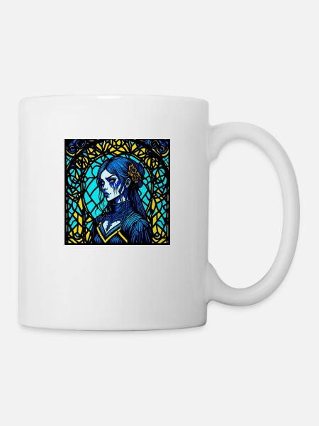 Fille gothique - Mug blanc - blanc