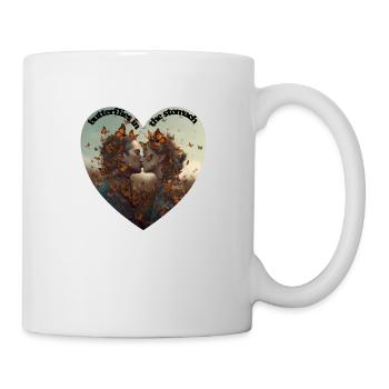 Les papillons dans l’estomac sont des sentiments merveilleux - Mug blanc - blanc - Droite