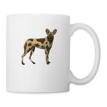 Wildhund - Tasse - Weiß - Rechts