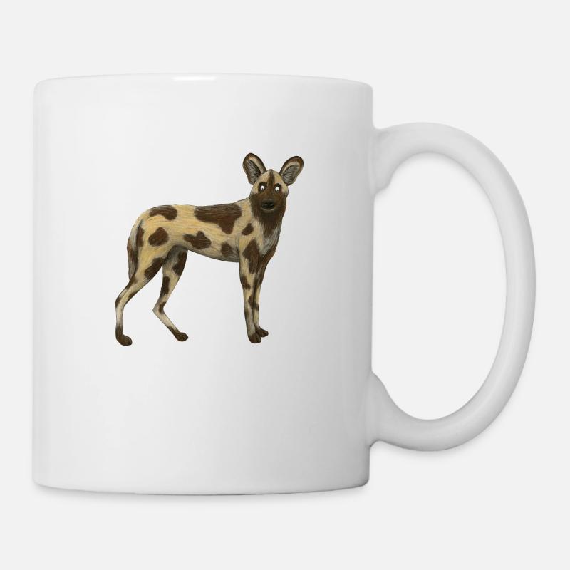 Wildhund - Tasse - Weiß
