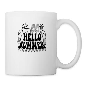Hello Summer - Tasse - Weiß - Rechts