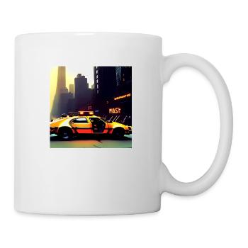 Cyberpunk Auto - Mug blanc - blanc - Droite