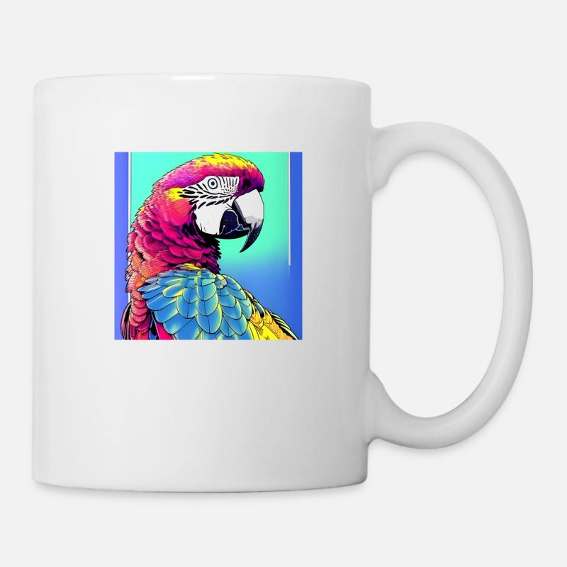 Neon Macaw - Mug - white