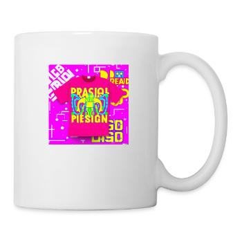 T-shirt fluo - Mug blanc - blanc - Droite
