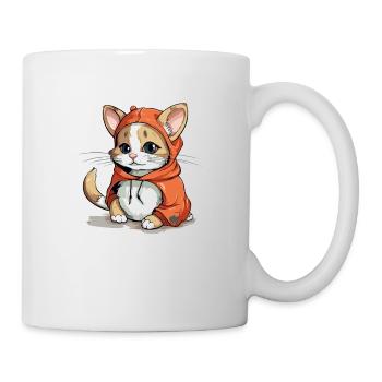 Wook die Katze - Tasse - Weiß - Rechts