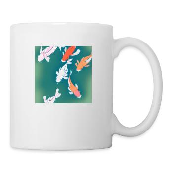 Koi in the Water - Tasse - Weiß - Rechts