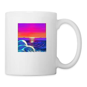 The Waves - Tasse - Weiß - Rechts