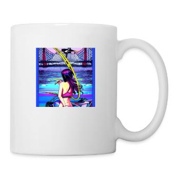 Neongirl - Tasse - Weiß - Rechts