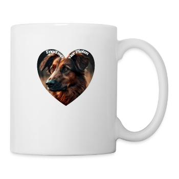 Er ist nicht nur ein Haustier, sondern mein Engel - Tasse - Weiß - Rechts