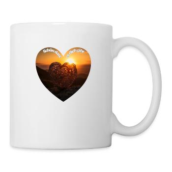 Schön, dass es dich gibt sagen Liebende zueinander - Tasse - Weiß - Rechts