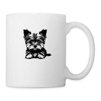 Dog Owner Yorkshire Terrier Puppy Dog - Mug - white - Right