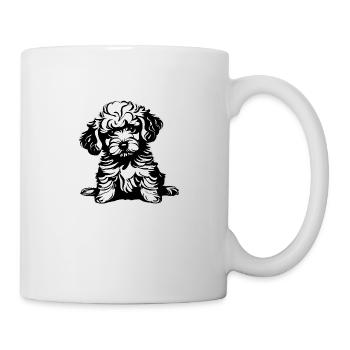 Caniche Chien Amour Caniche Chiot Chiot Propriétaire de chien - Mug blanc - blanc - Droite