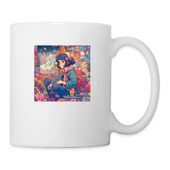 Anime Girl #2 - Tasse - Weiß - Rechts