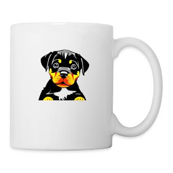 Chiot Rottweiler Chiens Chien Rottweiler Chiot - Mug blanc - blanc - Droite