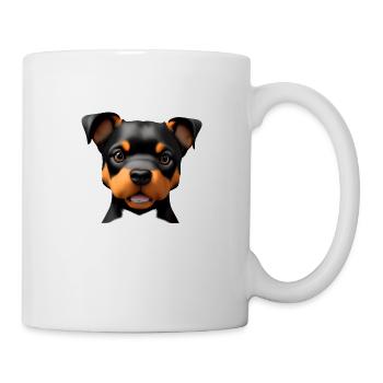 Chiot Chiens Rottweiler Chien Rottweiler Chiot - Mug blanc - blanc - Droite