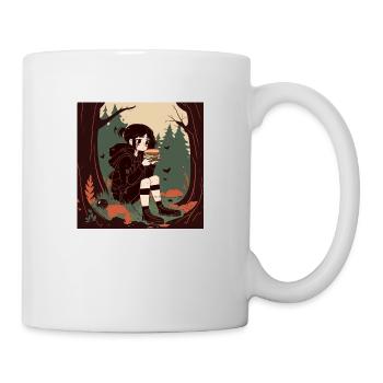 Goth Girl in the Woods - Tasse - Weiß - Rechts