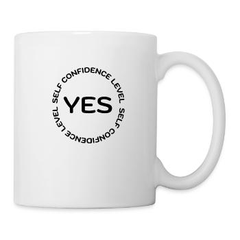 Self confidence level YES black - Mug - white - Right