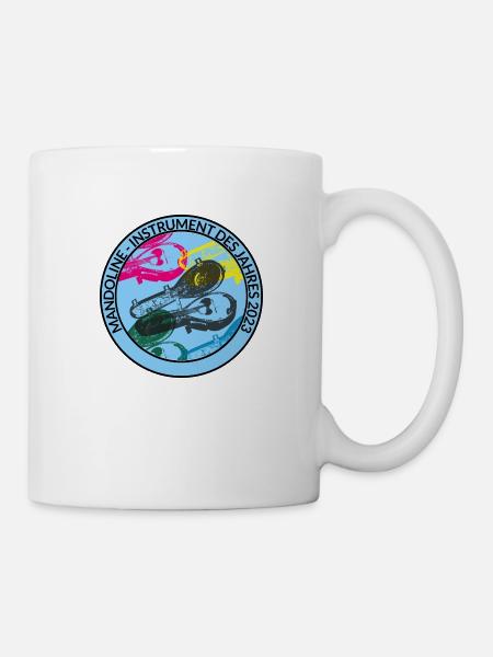 Mandoline Instrument des Jahres 2023 hellblau - Tasse - Weiß