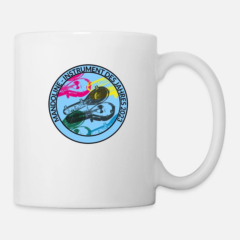 Mandoline Instrument des Jahres 2023 hellblau - Tasse - Weiß
