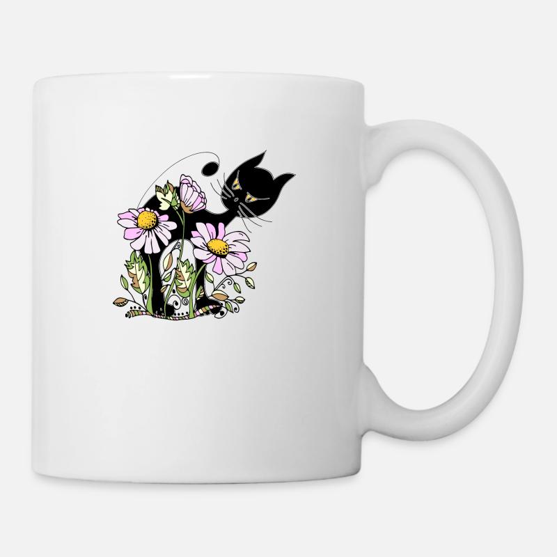 Chat - Mug blanc - blanc