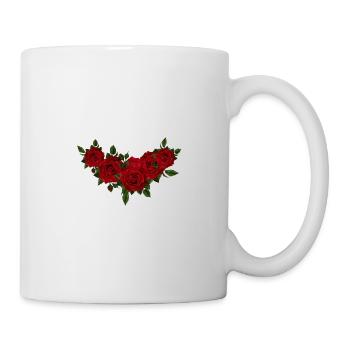 Demoiselle d'honneur floral - Mug blanc - blanc - Droite