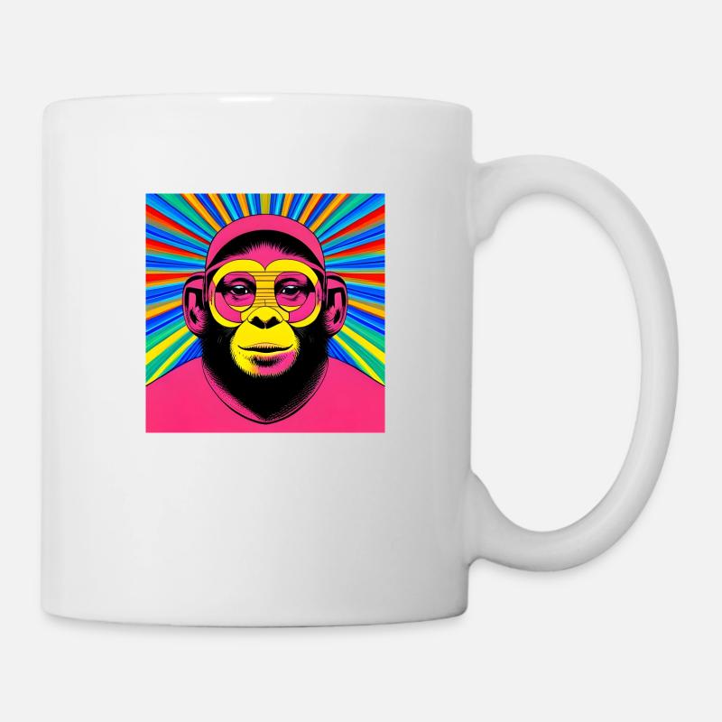 Pink monkey - Mug - white