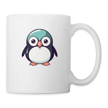 Pinguin - Tasse - Weiß - Rechts