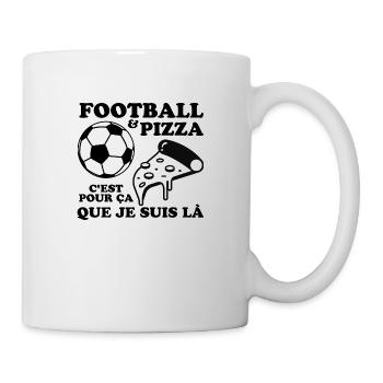 FOOTBALL et Pizza 1 - Mug blanc - blanc - Droite