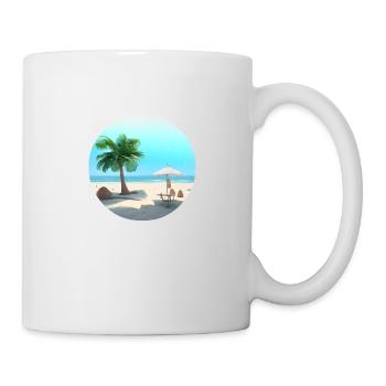 Summer Vacation Palm Island Sun Palm Beach - Mug - white - Right