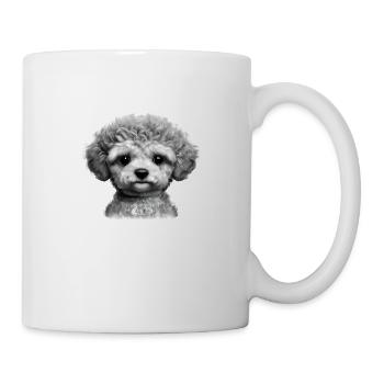 Caniche Dog Propriétaire Chien Love Poodle Puppy Puppy Puppy - Mug blanc - blanc - Droite