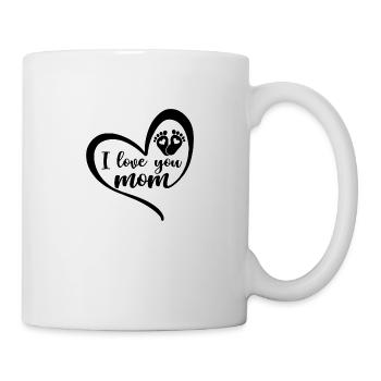 I love you Mom - Mug - white - Right