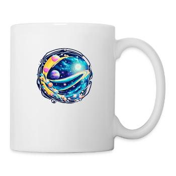 Ondes dans l’espace - Mug blanc - blanc - Droite
