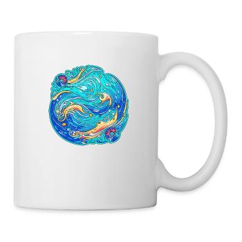 Wilder Ozean - Tasse - Weiß - Rechts