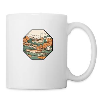 Landschaft - Tasse - Weiß - Rechts