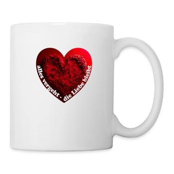 Alles vergeht, die wahre Liebe besteht - Tasse - Weiß - Rechts