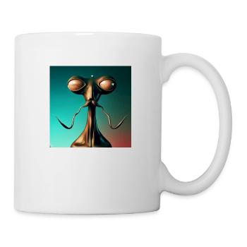 Alien artwork by Bruederchen - Tasse - Weiß - Rechts