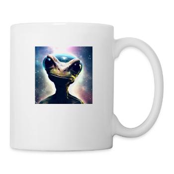 Alien artwork by Bruederchen - Tasse - Weiß - Rechts