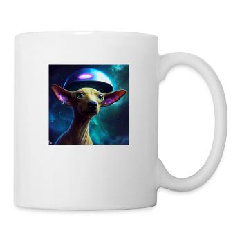 Spacedog artwork by Bruederchen - Tasse - Weiß - Rechts