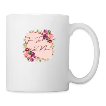 Team de la mariée floral - Mug blanc - blanc - Droite